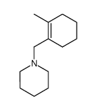 1-((2-methylcyclohex-1-en-1-yl)methyl)piperidine结构式