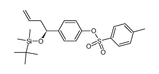 (S)-4-(1-((tert-butyldimethylsilyl)oxy)but-3-en-1-yl)phenyl 4-methylbenzenesulfonate Structure