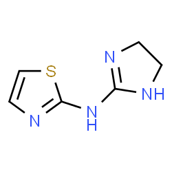 2-Thiazolamine,N-(4,5-dihydro-1H-imidazol-2-yl)-结构式