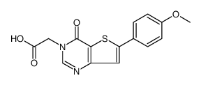 [6-(4-METHOXYPHENYL)-4-OXOTHIENO[3,2-D]PYRIMIDIN-3(4H)-YL]ACETIC ACID结构式