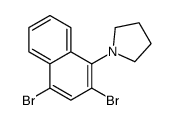 1-(2,4-dibromonaphthalen-1-yl)pyrrolidine结构式