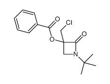 [1-tert-butyl-3-(chloromethyl)-2-oxoazetidin-3-yl] benzoate结构式