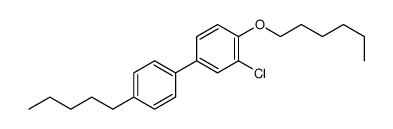 2-chloro-1-hexoxy-4-(4-pentylphenyl)benzene Structure