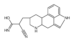 3-[(6aR,9S)-4,6,6a,7,8,9,10,10a-octahydroindolo[4,3-fg]quinoline-9-yl]-2-cyanopropanamide结构式