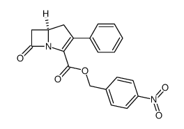 p-nitrobenzyl-(5R)-2-phenyl-1-carbapen-2-em-3-carboxylate结构式