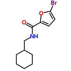 5-Bromo-N-(cyclohexylmethyl)-2-furamide Structure