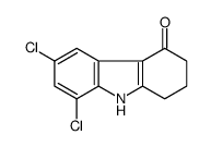 6,8-dichloro-1,2,3,9-tetrahydrocarbazol-4-one结构式