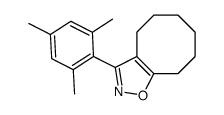 3-(2,4,6-trimethylphenyl)-4,5,6,7,8,9-hexahydrocycloocta[d][1,2]oxazole结构式