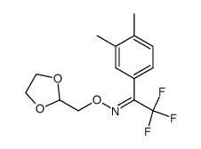 1-(3,4-Dimethylphenyl)-1-(1,3-dioxolan-2-ylmethoximino)-2,2,2-trifluoroethane结构式