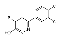 3-(3,4-dichlorophenyl)-5-methylsulfanyl-4,5-dihydro-1H-pyridazin-6-one结构式