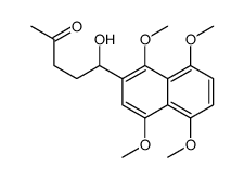5-hydroxy-5-(1,4,5,8-tetramethoxynaphthalen-2-yl)pentan-2-one Structure
