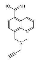 8-[[methyl(prop-2-ynyl)amino]methyl]quinoline-5-carboxamide Structure