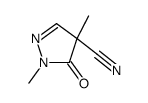 1,4-dimethyl-5-oxopyrazole-4-carbonitrile Structure
