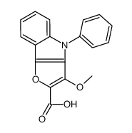 3-methoxy-4-phenylfuro[3,2-b]indole-2-carboxylic acid Structure