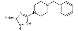 3-(4-benzylpiperazin-1-yl)-1H-1,2,4-triazol-5-amine结构式