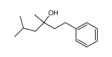 3,5-dimethyl-1-phenylhexan-3-ol Structure