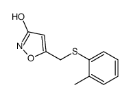 5-[(2-methylphenyl)sulfanylmethyl]-1,2-oxazol-3-one结构式