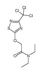 N,N-diethyl-2-[[3-(trichloromethyl)-1,2,4-thiadiazol-5-yl]oxy]acetamide Structure