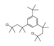 1-tert-butyl-3,5-bis(4-chloro-2,4-dimethylpentan-2-yl)benzene结构式