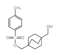 [1-[(4-methylphenyl)sulfonyloxymethyl]-4-bicyclo[2.2.2]octyl]methanol结构式