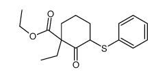 ethyl 1-ethyl-2-oxo-3-phenylsulfanylcyclohexane-1-carboxylate Structure