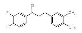 3',4'-DIFLUORO-3-(3,4-DIMETHYLPHENYL)PROPIOPHENONE结构式