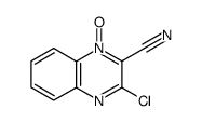 2-chloroquinoxaline-3-carbonitrile 4-oxide结构式