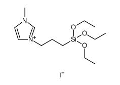 1H-Imidazolium, 1-methyl-3-[3-(triethoxysilyl)propyl]-, iodide (1:1)结构式