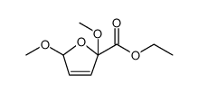 2-Furancarboxylic acid, 2,5-dihydro-2,5-dimethoxy-, ethyl ester Structure