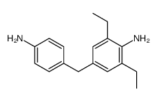 4-[(4-aminophenyl)methyl]-2,6-diethylaniline结构式