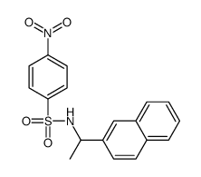 N-(1-naphthalen-2-ylethyl)-4-nitrobenzenesulfonamide结构式