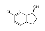 (S)-2-chloro-6,7-dihydro-5H-cyclopenta[b]pyridin-7-ol结构式