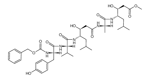 Z-Tyr-Val-Sta-Ala-Sta-OCH3 Structure