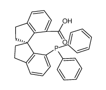 (S)-7-diphenylphosphino-7'-carboxy-1,1'-spirobiindane结构式