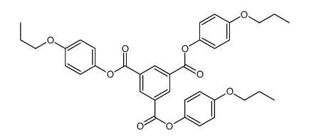 tris(4-propoxyphenyl) benzene-1,3,5-tricarboxylate结构式