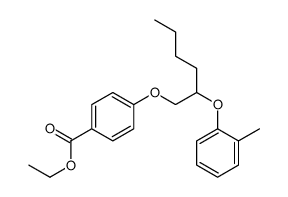 ethyl 4-[2-(2-methylphenoxy)hexoxy]benzoate Structure