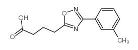 4-[3-(3-methylphenyl)-1,2,4-oxadiazol-5-yl]butanoic acid Structure