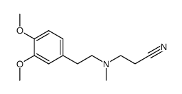 3-[[2-(3,4-dimethoxyphenyl)ethyl](methyl)amino]propanenitrile Structure