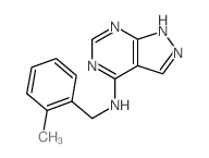 1H-Pyrazolo[3,4-d]pyrimidin-4-amine,N-[(2-methylphenyl)methyl]-结构式