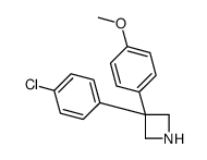 3-(4-chlorophenyl)-3-(4-methoxyphenyl)azetidine Structure