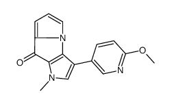 3-(6-methoxypyridin-3-yl)-1-methylpyrrolo[2,3-b]pyrrolizin-8-one结构式