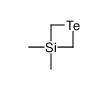 3,3-dimethyl-1,3-tellurasiletane结构式