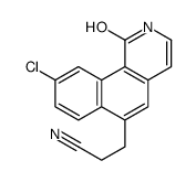 3-(9-chloro-1-oxo-2H-benzo[h]isoquinolin-6-yl)propanenitrile结构式