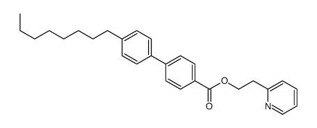 2-pyridin-2-ylethyl 4-(4-octylphenyl)benzoate结构式