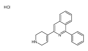 1-phenyl-3-(1,2,3,6-tetrahydropyridin-4-yl)isoquinoline,hydrochloride Structure