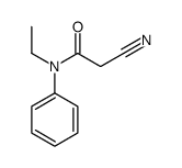 2-cyano-N-ethyl-N-phenylacetamide Structure