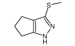 Cyclopentapyrazole,1,4,5,6-tetrahydro-3-(methylthio)- structure