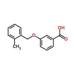 3-[(2-Methylbenzyl)oxy]benzoic acid结构式