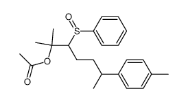 2-methyl-3-(phenylsulfinyl)-6-(p-tolyl)heptan-2-yl acetate结构式