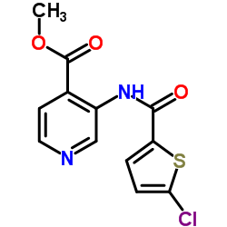 Methyl 3-{[(5-chloro-2-thienyl)carbonyl]amino}isonicotinate结构式